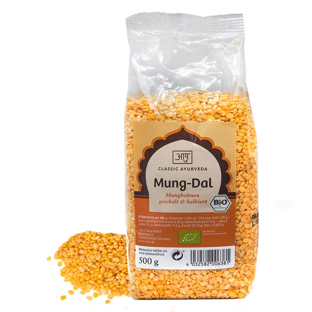 Gele mungbonen, BIO - 500 gram