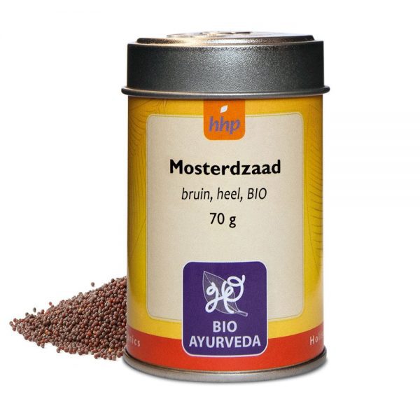 Mosterdzaad, bruin, heel, BIO - 70 gram