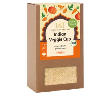 Indian Veggie Cup Wortel-Pompoen BIO - 240 gram (Classic Ayurveda, vegan Ayurvedische groentesoep)
